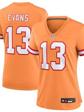 NFL Orange Mike Evans #13 Women's Football Jersey